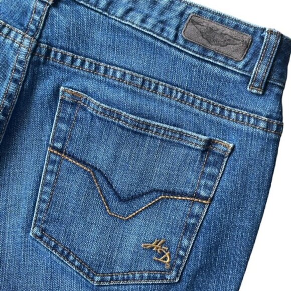 HARLEY-DAVIDSON Y2K Bootcut Jeans - Size 10 Long - Picture 7 of 13